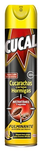 Cucal Insecticida Aerosol Instant contra Cucarachas, Hormigas y sus nidos 400ml, insecticida para insectos rastreros eficaz en 3 segundos
