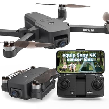 TTROARDS TT36 Drones con Camara 4k,GPS sin escobillas Motores Dron con Cámara para Adultos,5G Transmisión WiFi, RC Drone Inteligente Volver Sígueme Control APP Bajo 249g C0 Insertable Tarjeta SD