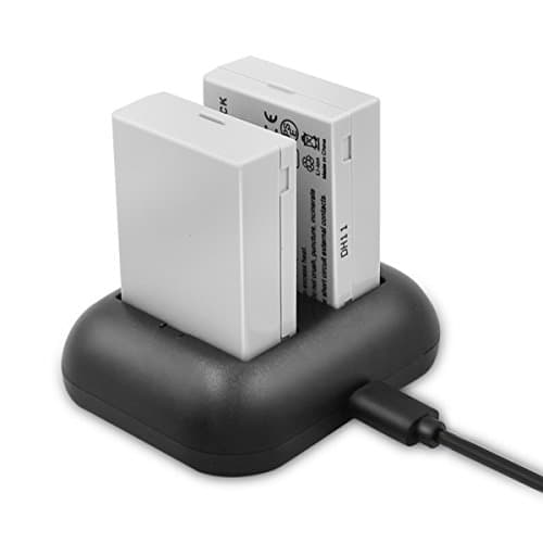 ENEGON Batería de Repuesto (Paquete de 2) y Cargador rápido rápido para Canon LP-E8 y Canon EOS Rebel T2i, T3i, T4i, T5i, EOS 550D, 600D, 650D, 700D, Kiss X4, X5, X6 y LC-E8E Cámara Digital