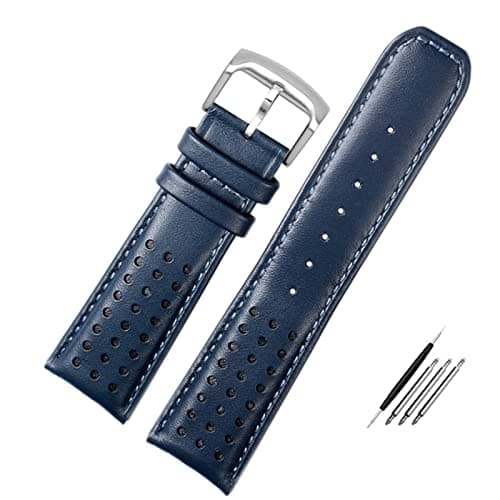 FACDEM Correa de reloj de piel auténtica para Citizen Blue Angel Generation AT8020-54L/JY8078 de segunda generación Air Eagle de cuero vacuno 22 23 mm, 23mm, Ágata
