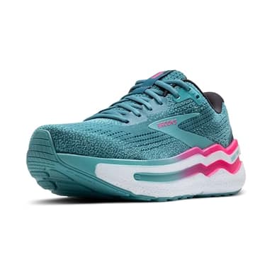 Brooks Ghost MAX 2, Sneaker Mujer, Storm Blue Knockout Pink Aqua, 38 EU