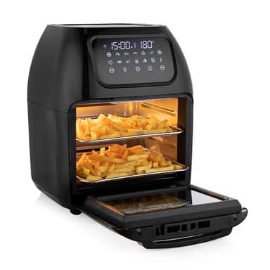 Tristar FR-6964 Freidora sin aceite y horno multifunción, capacidad 10 L, panel de control digital, tiempo y temperatura regulable 65-200 °C, 10 programas, 1800 W, accesorios incluidos