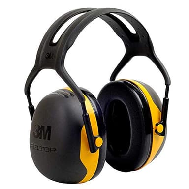 3M Peltor Orejeras X2, protector auditivo, protección auditiva contra niveles de ruido comprendidos entre 94 y 105 dB (SNR: 31dB), p. ej., herramientas eléctricas, paquete de 1,Unisex, Negro/Amarillo