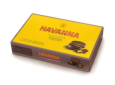 Havanna | Alfajores de Chocolate | Galletas Cubiertas Rellenas de Dulce de Leche | 12 unidades | 660g
