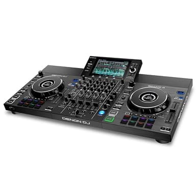 Denon DJ SC LIVE 4 Controlador DJ con separación de stems en 4 decks, streaming por wifi, altavoces integrados, compatible con Serato DJ y Virtual DJ
