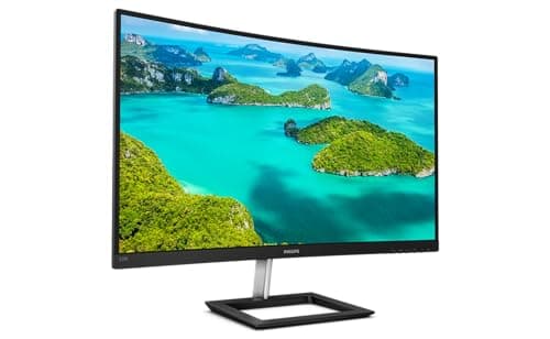 Philips 328E1CA - Monitor 4K Curvo de 32 Pulgadas, 60 Hz, 4 ms, VA, Altavoces, sin parpadeos, sincronización adaptativa (3840 x 2160 @ 60 Hz, 250 CD/m², 4 ms, HDMI2.0 / DP1.2)