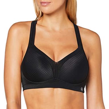 DORINA Outrun Sujetador Deportivo, Negro, 100C para Mujer