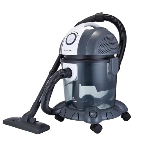 ECODE® Aspiradora Potente de Seco y Humedo con Cable, 1500 W, 15 litros de Capacidad, 7 Accesorios, Filtro HEPA, Función Soplado, Filtro de Agua, sin Bolsa - Aspirador Hogar y Jardin