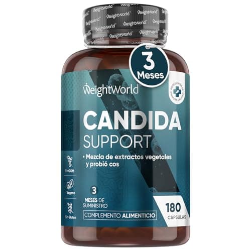 Probióticos para Flora Íntima Candida Support 180 Cápsulas Veganas - Balance Interior con Lactobacillus Acidophilus, Bifidobacterium Bifidum, Zinc, Ácido Caprílico, Aloe Vera y Más para 3 Meses