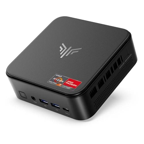 NiPoGi E3B Mini PC, AMD Ryzen 7 5700U 16GB DDR4 512GB SSD Mini Ordenador de Sobremesa, Triple Monitor 4K@60Hz (HDMI 2.0/ USB-C/ DP1.4), WiFi 6/ BT5.2 para Hogar, Oficina y Empresa