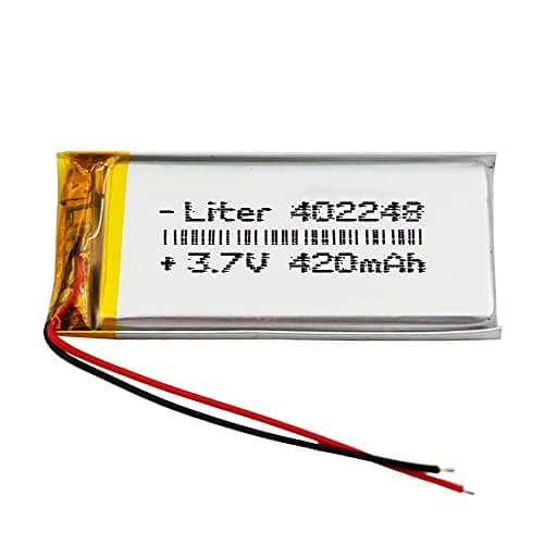 Batería 402248 LiPo 3.7V 420mAh 1.554Wh 1S 5C Liter Energy Battery para Electrónica Recargable teléfono portátil vídeo smartwatch Reloj GPS - No Apta para Radio Control 50x22x4mm (420mAh|402248)