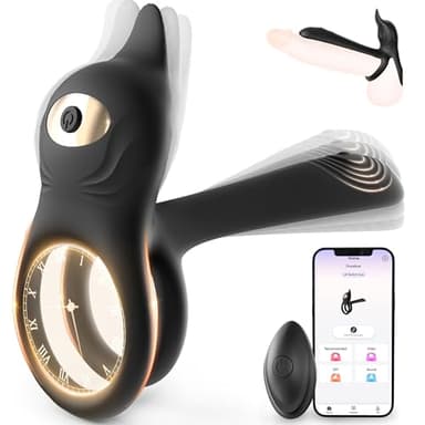 Cacuola Anillo Vibradorador Pene Clítoris Juguetes Eróticos Para Pareja Sexuales, 10 Modos Juguetes Sexuales Anillo Pene Masculino Ereccion, Anillo Vibrador, Vibradorador Hombre Juguetes Eróticos