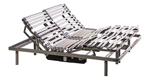 ekamia - Cama Articulada Eléctrica Doble Emparejada de Matrimonio - 150cm x 190cm, Mando con Cable