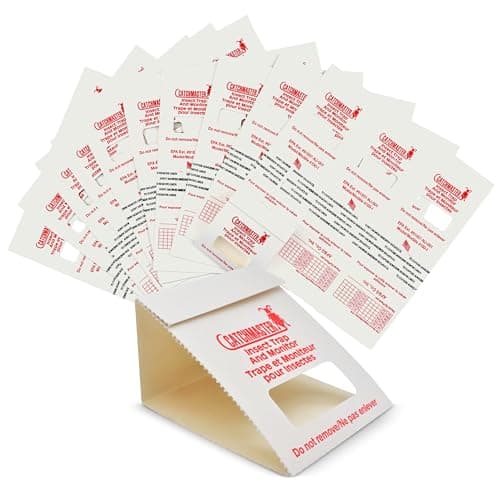Catchmaster 100i – Trampas para Cucarachas 30 Piezas – Trampas Cucarachas Adhesivas de máxima Calidad – Sin Veneno ni Biocidas – Seguras para Niños y Mascotas – Adhesivo Natural