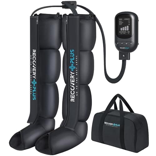 RECOVERY PLUS - Masajeador presoterapia para casa. Botas presoterapia piernas. Maquina presoterapia profesional. Botas de presoterapia en casa. Masajeador piernas. Maquina de presoterapia. (Talla L)