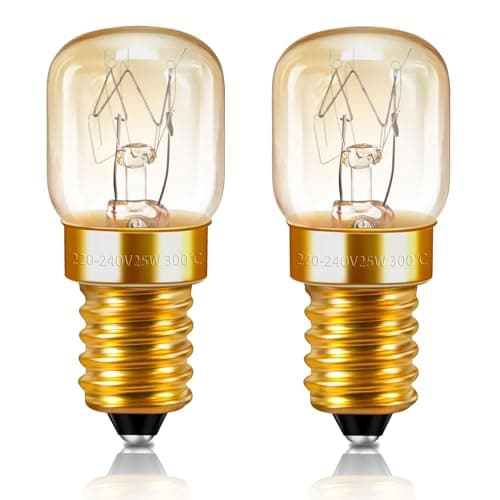 Paquete De 2 Luces Regulables Para Horno T22, Resistentes Al Calor Hasta 300 Grados, 120LM E14 Base, Blanco Cálido De 2700K, Para Lámparas De Lava, Luces Para Refrigerador Y Lámparas De Sal