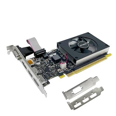 QTHREE GT 730 4G D3 Tarjeta Grafica, 2X HDMI, 1x DVI, 1x VGA, Tarjeta de Vídeo para PC, GPU, for Win 7, 8, 10, 11, DirectX 11, 12
