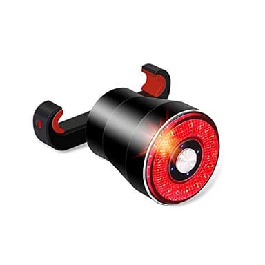 Luz Trasera De Bicicleta, Luz De Freno LED Roja, Luz Trasera De Bicicleta Inteligente con Carga USB-C, Brillo Ajustable y Impermeable