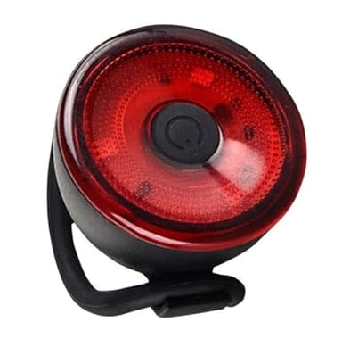 BARAC Luz Trasera para Ciclismo Bici Bicicleta, Bike Tail Light Trasero, Tipo de Batería Inteligente, Lámpara Led de Advertencia Seguridad,