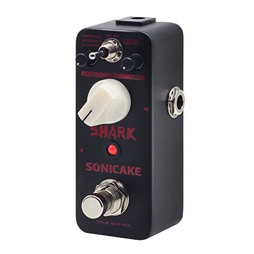 SONICAKE Pedal de efectos de guitarra de distorsión 3 modos Normal Moderno Clásico British Stack Crunch Alta ganancia