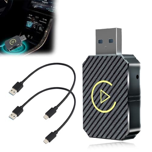 Car Play Inalámbrico, 2 En 1 Android Auto Sin Cable, Car Play Android Auto para Carplay con Cable y Android Car,Android Auto Inalámbrico Compatible con Android