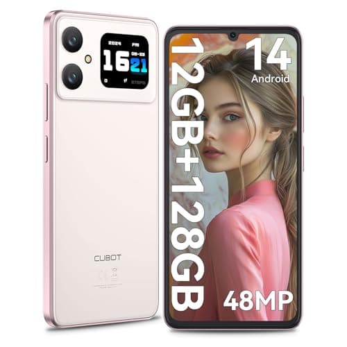 CUBOT A20 - Telefonos Moviles Libres 12GB+128GB/1TB, Android 14 Movil, Pantalla HD+ 6.75" (90Hz) con Mini Pantalla de 1.83", Cámara 48MP+16MP, Batería 5100mAh, Smartphone 4G Dual SIM, Face ID, GPS