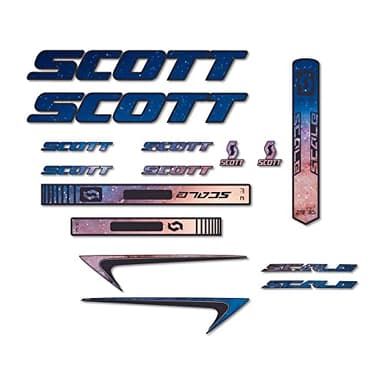 Pegatinas compatibles con cuadro bici Scott Scale galaxy