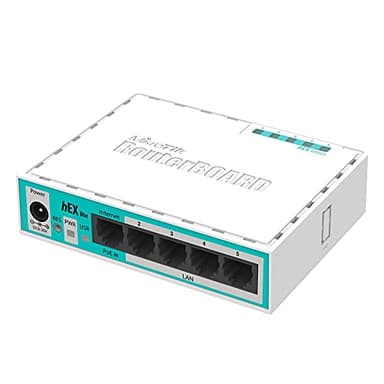 Mikrotik Hex Lite Ethernet Blanco - Router (10,100 Mbit/s, Ethernet (RJ-45), Blanco, 64 MB, 850 MHz, CC)