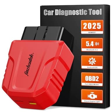 OBD2 Diagnosis Coche Bluetooth OBD: Herramienta de Diagnosis OBDII 5.4 para Todos los Sistemas - Compatible con iOS Android y Windows Escáner Diagnosis Coche Multimarca Inspección Moto - 9 protocolos