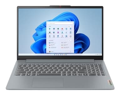 Lenovo Ideapad Slim 3 - Ordenador portátil 15.6" FullHD (Intel Core i5-12450H, 16 GB RAM, 512 GB SSD, Intel Iris Xe Graphics, Sin Sistema operativo), Color Gris ártico