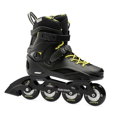 ROLLER BLADE Rollerblade RB Cruiser Patines en línea, Unisex Adulto, Negro y Amarillo neón, 290, 44 1/2