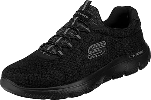 Skechers Summits, Zapatillas Hombre, Black Mesh Trim, 42.5 EU