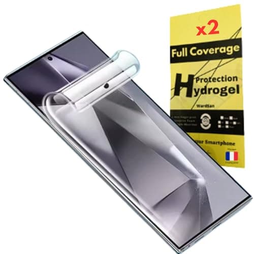 WardSan [Pack de 2 piezas para Samsung Galaxy S25 de 6,2" – Protector de pantalla de hidrogel 3D | Antigolpes, compatible con carcasas | Protector de TPU flexible | Mejor que un cristal templado