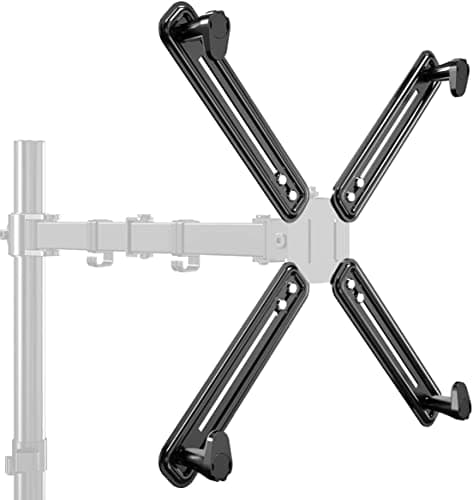 suptek Kit Adaptador No VESA, Soporte Monitor Escritorio para 13-27 Pulgadas LCD LED OLED Pantalla para 75×75/100×100mm, Carga Máx 8kg - WK002