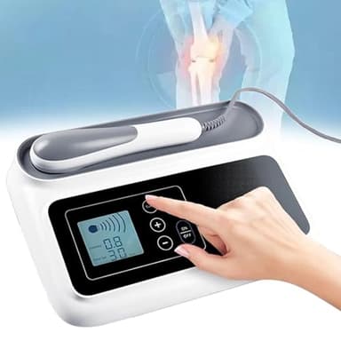 Quixnova Instrumento de Fisioterapia ultrasónica, Equipo de Fisioterapia para Artritis con sincronización de 5 a 30 Minutos y 5 Engranajes Ajustables, máquina de Terapia por ultrasonido de Mano