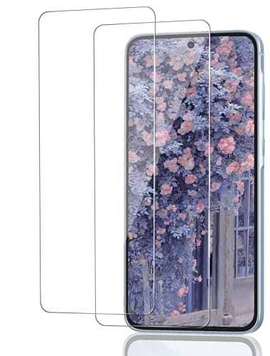ICESPRING 2 unidades para Samsung Galaxy A55 5G Protector de pantalla, con ID de huella dactilar Protector de pantalla para Samsung A55 5G Protector de pantalla, dureza 9H para Galaxy A55 5G, cristal