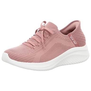 Skechers Ultra Flex 3.0 Brilliant Path, Zapatillas Mujer, Mauve Knit Pink Trim, 39 EU