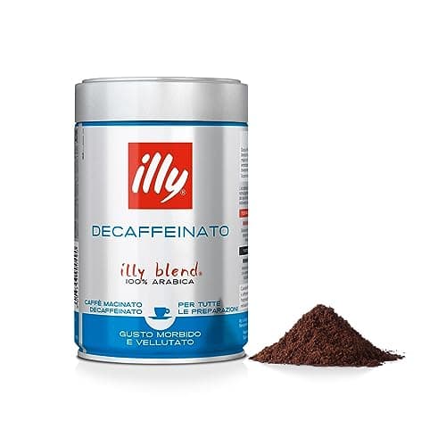 Illycafé molido para espresso tueste DESCAFEINADO, lata de 250 gramos