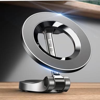LISEN Soporte Movil Coche Magsafe [24 Imanes Fuerte], Portátil Soporte Magnetico Movil Coche, Regalo Dia de la Madre para Mujer, Accesorios Coche Compatibles con iPhone 16e 16 Pro MAX 15 14 13 12