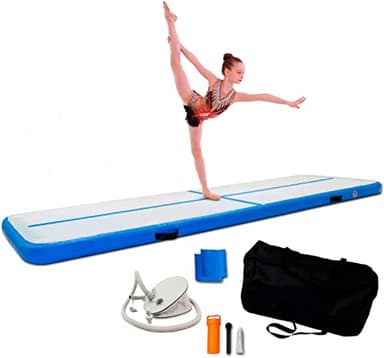 ReAct Airtrack gimnasia 3m - Con bomba de aire, estera de gimnasia inflable, lo mejor para la gimnasia, el yoga - Durable y fácil de transportar Mat Sports, Air Track colchoneta gymnasia