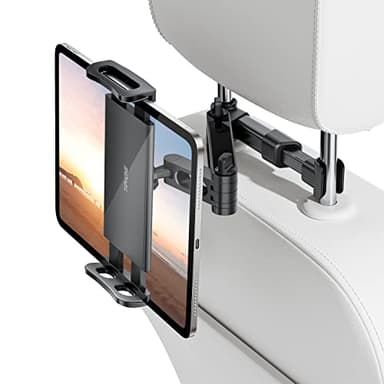 TRYONE Soporte Tablet Coche, Soporte Coche Reposacabezas - Soporte Extensible para Tablet Móvil iPad/Samsung Galaxy Tabs/Amazon Kindle Fire HD/Otros Dispositivos de 4.4-11 Pulgada