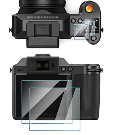 ADQQUI Protector de pantalla compatible con Hasselblad X2D 100C (2 superiores + 2 pantallas LCD), dureza 9H, vidrio templado antiarañazos (paquete de 4)