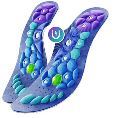 Plantillas Akusoli | Plantillas Fascitis Plantar, Plantillas Gel Hombre Trabajo, Soporte del Arco, Alivio del Dolor del Talón Plano, Absorción de Impactos, Plantilla Cómoda Antifatiga EU36-42