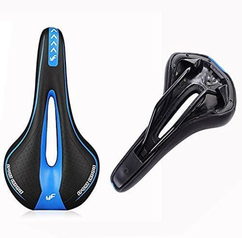 XLKJ Sillín Bicicleta Cómodo, Asiento Bicicleta Gel, Asiento de Bicicleta Antiprostatico Cómodo y Transpirable, Silla de Montar para Bicicleta MTB, Silla Bicicleta para Hombres Mujeres