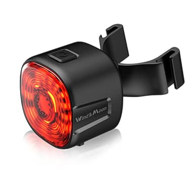 Semaho WT09S Luz Trasera de Bicicleta Inteligente Recargable USB, Luz Trasera LED Impermeable IP66, 6 Modos de Parpadeo, Luz de Advertencia Trasera de Bicicleta, Sensor de Inteligente (Inteligente)