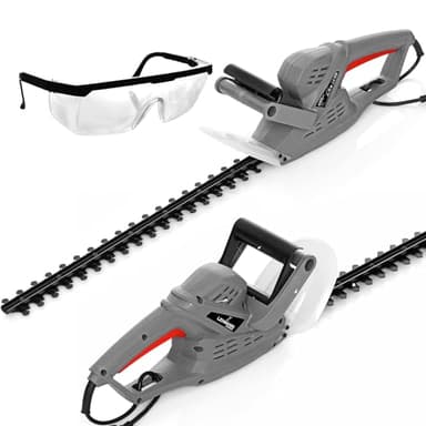 Lehmann LGCAXHT4545E-1 Cortasetos Eléctrico 1500 W, Longitud de Corte 450 mm, Distancia Entre Cuchillas 16 mm, Peso 2,5 kg, Mango Ergonómico, para Recortar Setos y Arbustos