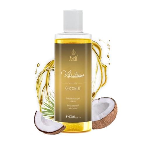 “Coconut” de Vibratissimo: aceite de masaje exótico con coco, aceite afrodisíaco, aceite erótico, 100 ml