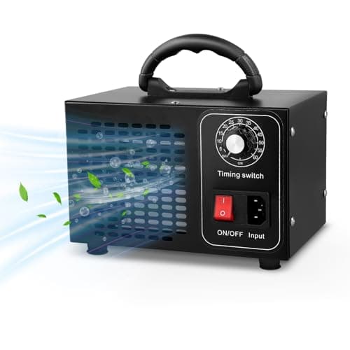 Vehoukli Generador De Ozono 60000 Mg/H,Ozono Hogar Purificador De Aire 200㎡,Temporizador De 60 Minutos,Maquina De Ozono,Ozonizador Para Coche,Apartamento,Oficina,Garaje