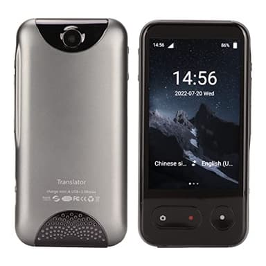 Dispositivo Traductor de Idiomas, Intérprete de Voz Instantáneo Bidireccional Portátil 138 Idiomas en Tiempo Real, con Bluetooth, Pantalla Táctil de 4.0", Compatible con Voz Y Fotos, en Línea o Fuera