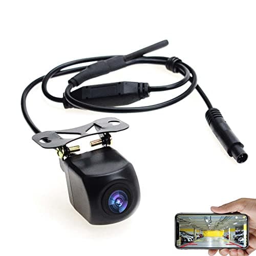 GOFORJUMP Cámara de Marcha atrás WiFi Cámara de visión Trasera para Coche 12V Mini Cuerpo Tacógrafo a Prueba de Agua para iPhone y Android